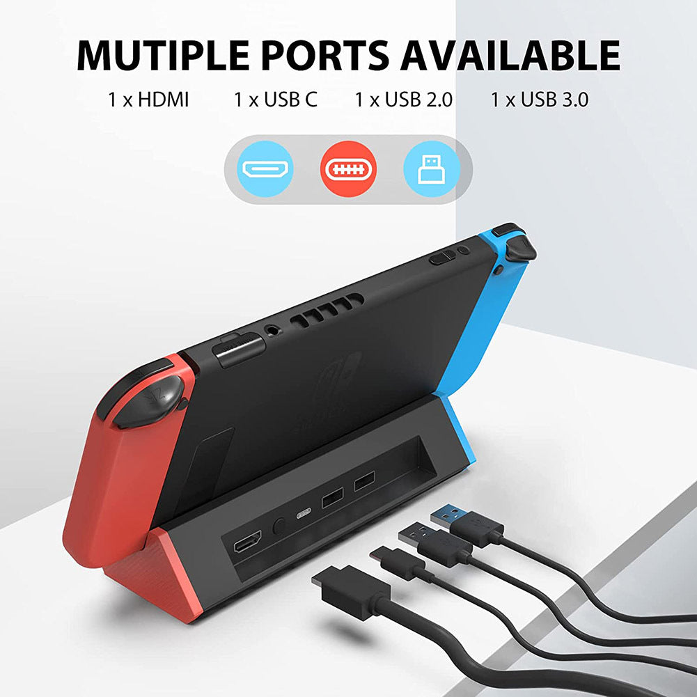 Portable TV Dock Station for Nintendo Switch switch Oled Black Blue