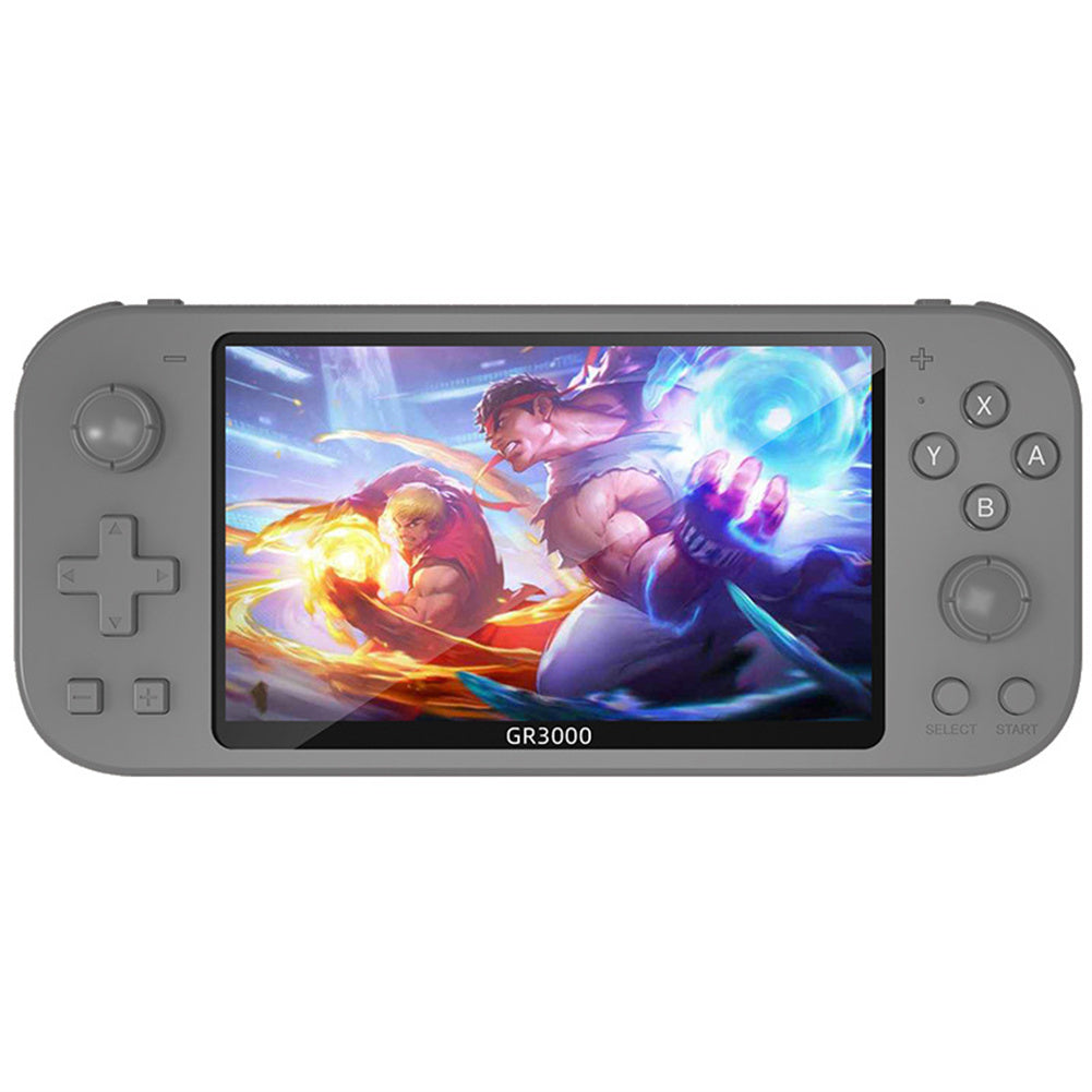 Gr3000 Handheld Game Console 5.1-inch Type-c Interface Retro Game Console Compatible for Fc/gba/gbc/md/nes/sfc/ps Purple