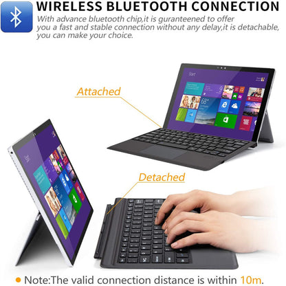 Ft-1089d Wireless Bluetooth Keyboard with Touchpad Backlit for Microsoft Surface Pro 3 4 5 6 7 Backlit Version