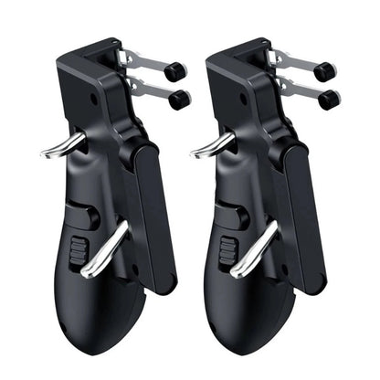 H11 6 Finger Mobie Controller For Pubg Gamepad Tablet Trigger Handle Portable Game Grip Handles black 1 pair