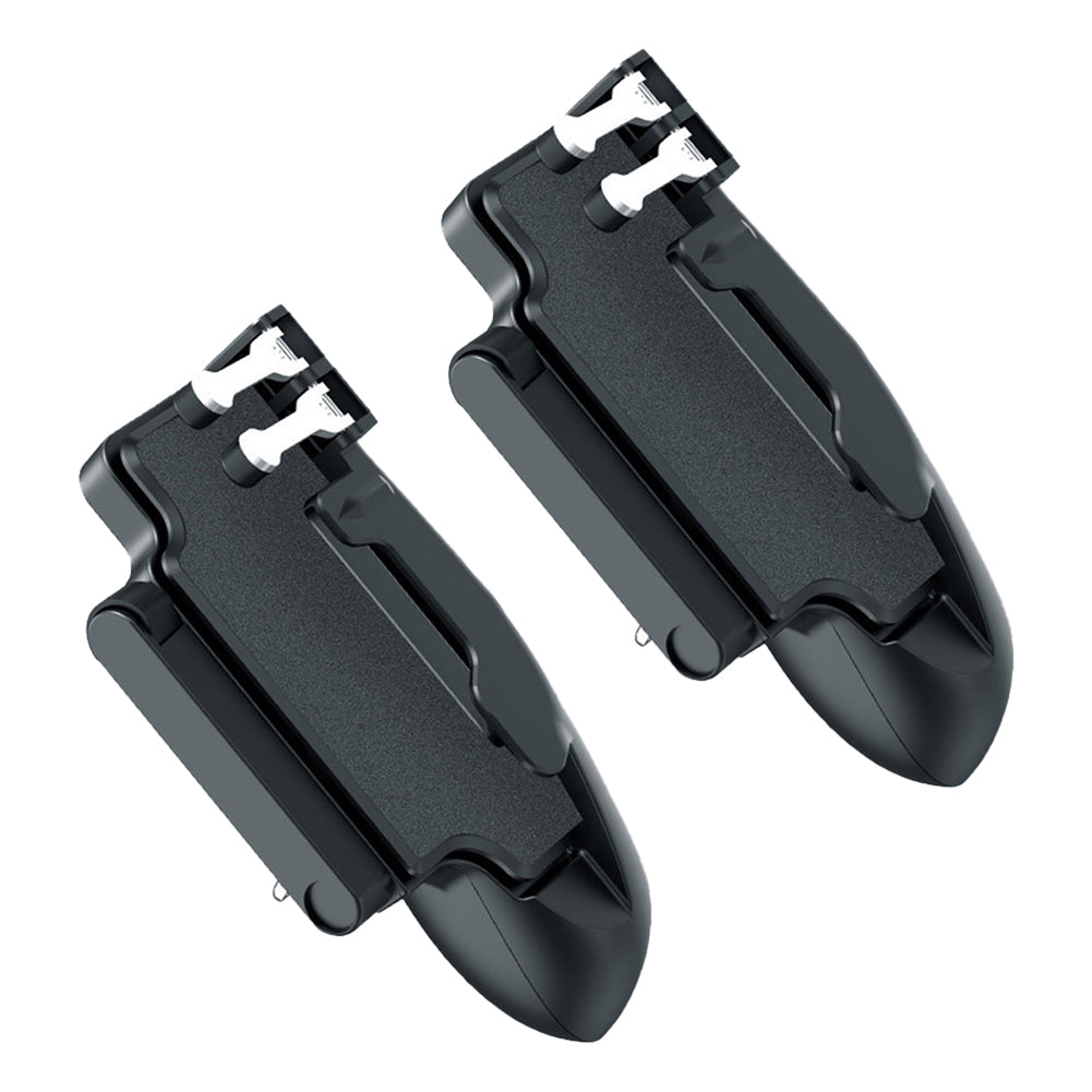 H11 6 Finger Mobie Controller For Pubg Gamepad Tablet Trigger Handle Portable Game Grip Handles black 1 pair