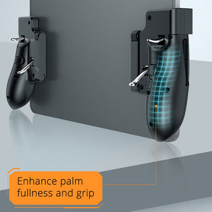 H11 6 Finger Mobie Controller For Pubg Gamepad Tablet Trigger Handle Portable Game Grip Handles black 1 pair