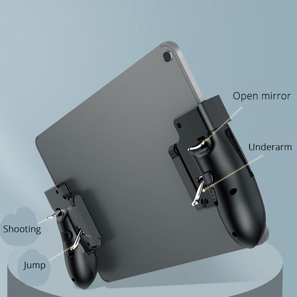 H11 6 Finger Mobie Controller For Pubg Gamepad Tablet Trigger Handle Portable Game Grip Handles black 1 pair