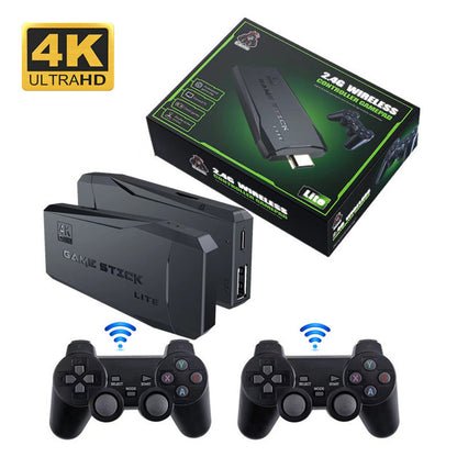 M8 Wireless Retro Game Console Plug Play 4 Video Game Sticks 2.4G Wireless Controllers 4 Handles 64GB