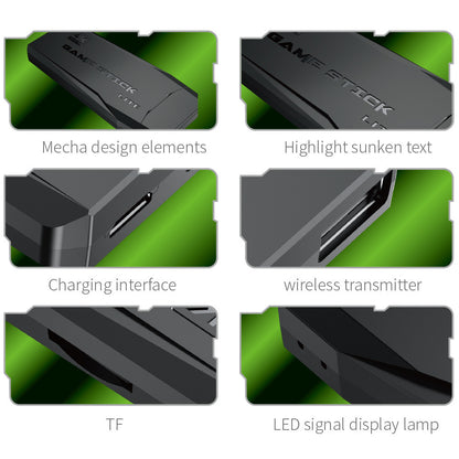 M8 Wireless Retro Game Console Plug Play 4 Video Game Sticks 2.4G Wireless Controllers 4 Handles 64GB