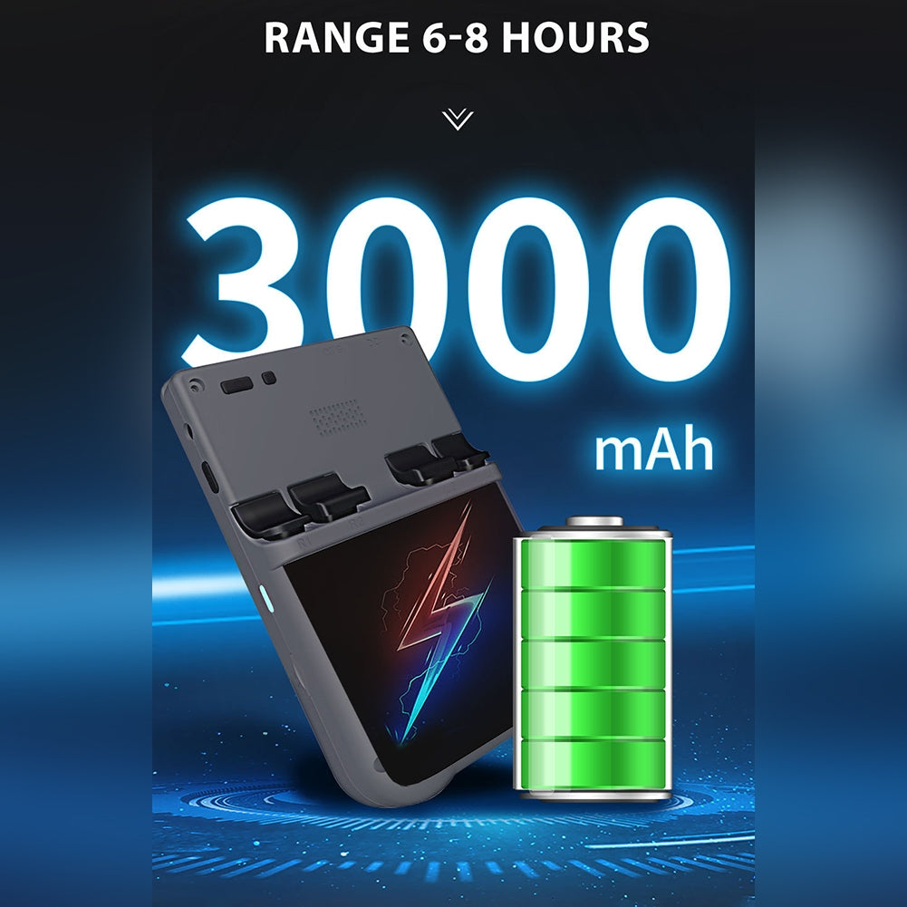 XU10 Retro Handheld Mini Game Console with 3000mAh Rechargeable Battery 3.5-Inch IPS Screen Controller White 128GB