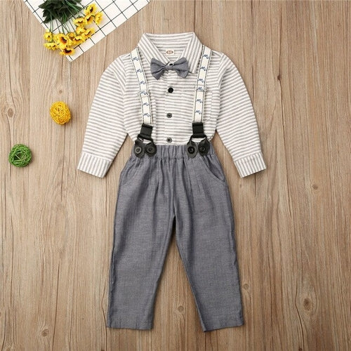 Pudcoco Autumn Toddler Gentleman Kid Baby Boys