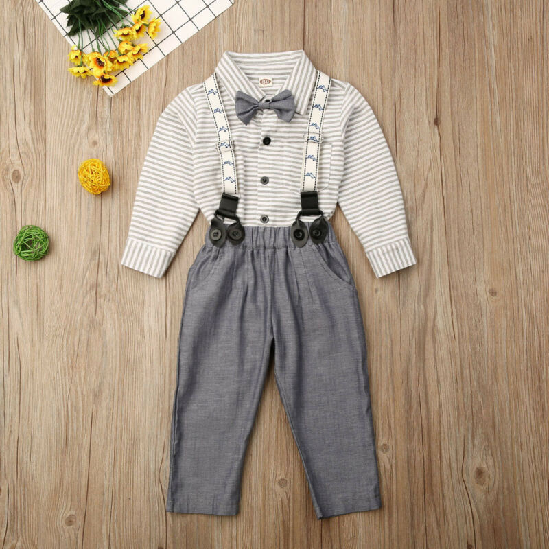 Pudcoco Autumn Toddler Gentleman Kid Baby Boys