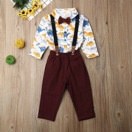 Pudcoco Otoño Niño Pequeño Niños Bebé Niño Caballero