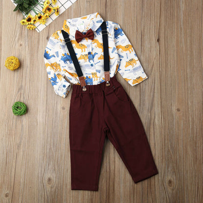 Pudcoco Autumn Toddler Kids Baby Boy Gentleman