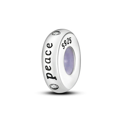 Dijes de cuentas espaciadoras de silicona de plata de ley 925 para joyería 