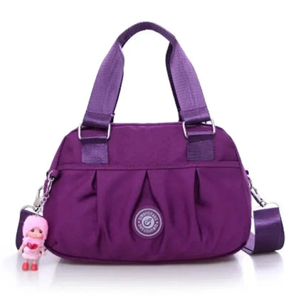 Color: Marrón - Nuevo bolso de mujer, bolso bandolera de nailon impermeable para dama, bolso bandolera informal, bolso multifuncional de alta calidad.