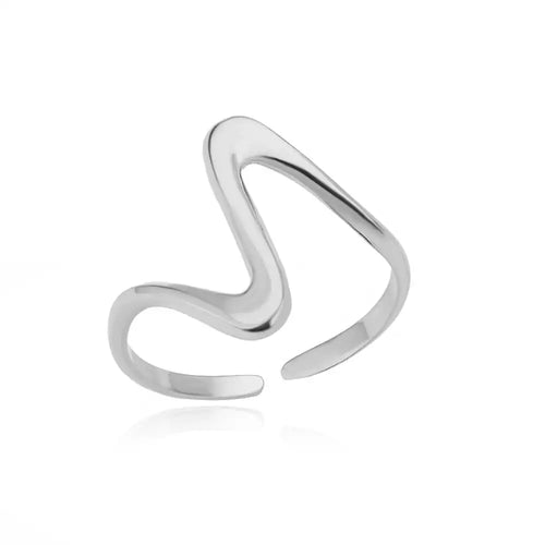 Anillos de acero inoxidable 316L para mujer, color dorado, nunca se decoloran, de lujo. 