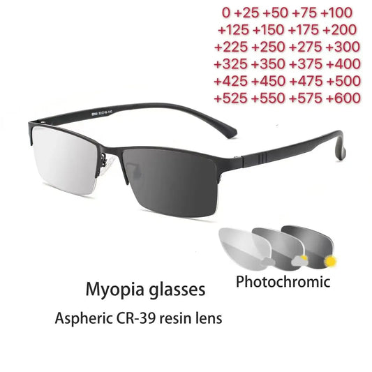 Color del marco: GRIS, Envíos desde: CHINA, Prescripción de ojos: +325 - Gafas de sol fotocromáticas con lentes camaleón, miopía, bloqueo de luz azul, gafas de computadora para hombres, juego para la vista +0.50 +0.75 +175 +2.5 +6