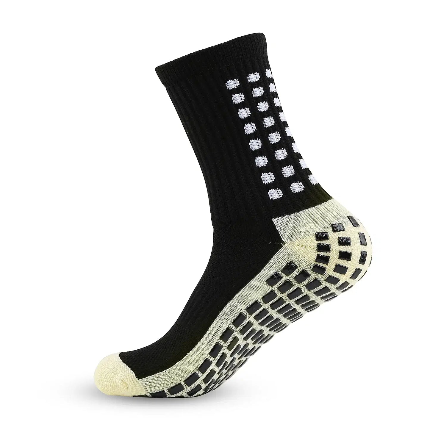 Color: Blue - Anti-slip Soccer Women Men Outdoor Sport Grip Football Yoga Socks