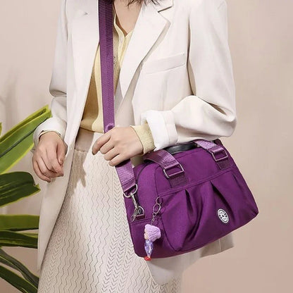 Color: Marrón - Nuevo bolso de mujer, bolso bandolera de nailon impermeable para dama, bolso bandolera informal, bolso multifuncional de alta calidad.