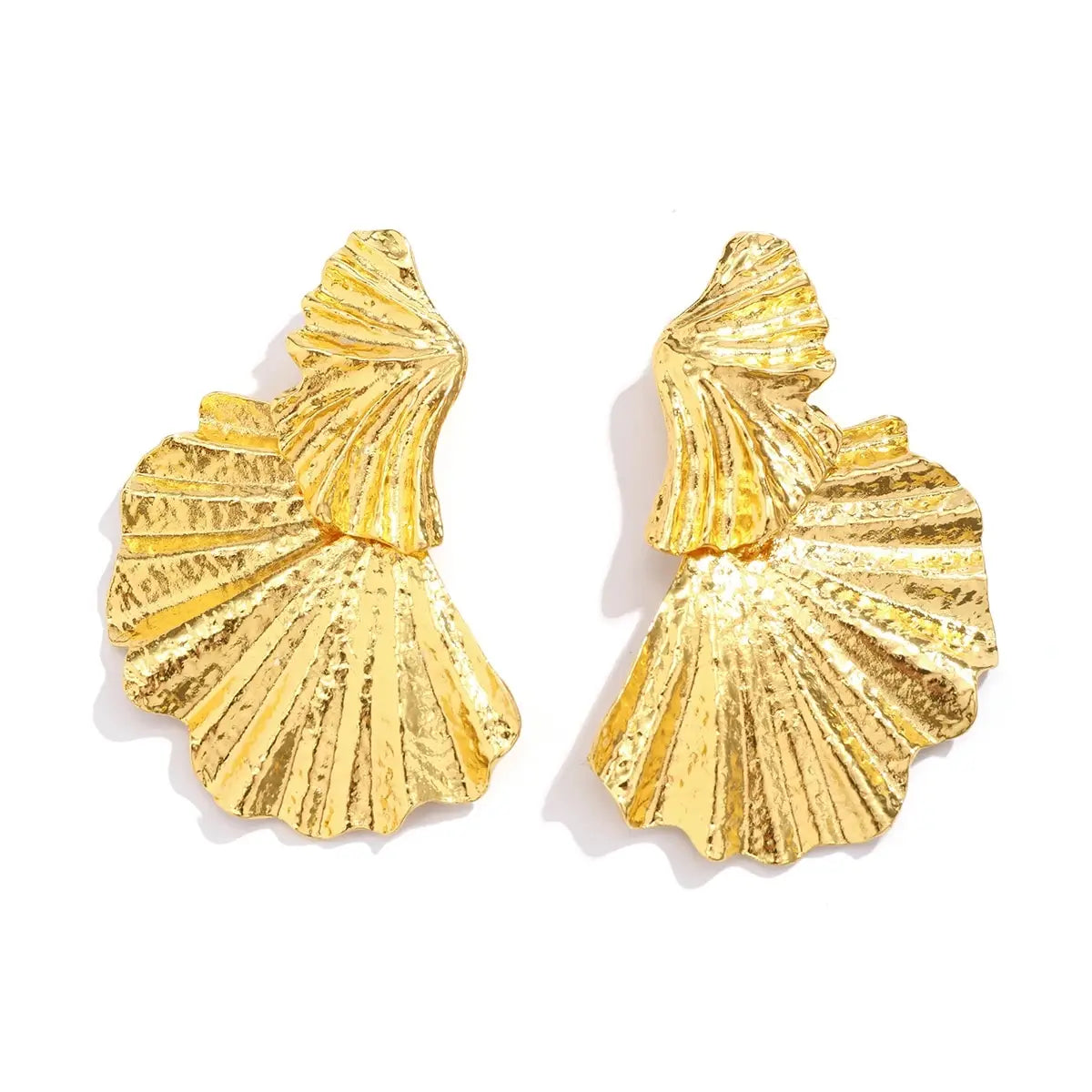 Trendy Classic Ginkgo Leaf Pendant Earrings for Women Exaggerate