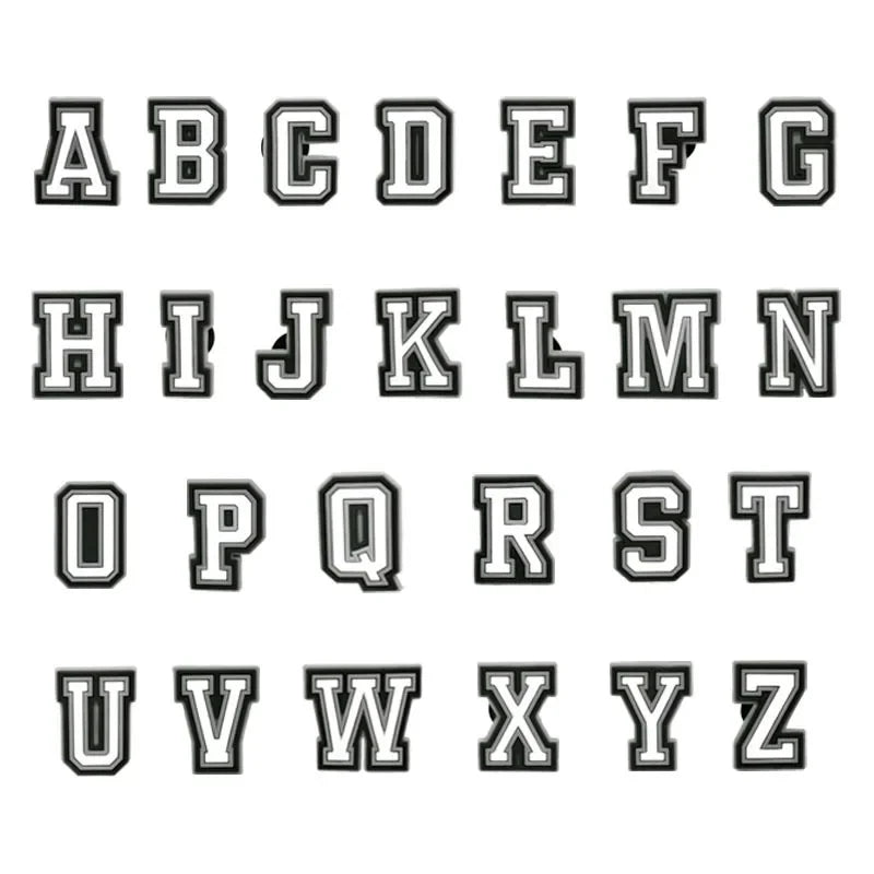 1pcs Unisex Letter for Croc Charm Women Decoration Pins Kids Clogs