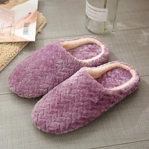 Unisex Fluffy Home Slippers Soft Lightweight Anti Slip Comfortable