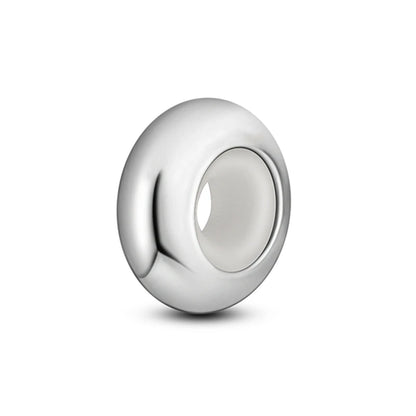 Dijes de cuentas espaciadoras de silicona de plata de ley 925 para joyería 