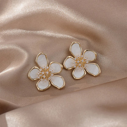 Pendientes de flores con nuevos temperamentos ZAKOL para mujeres y niñas, estilo coreano dulce. 