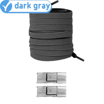 8MM 2023 No Tie Shoe Laces Press Lock Shoelaces Without Ties Elastic