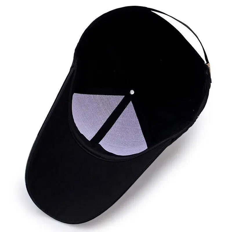 Color: GRAY - Baseball Cap Sun Visor Hat Waterproof Sport Duck Tongue Women Men Quick Dry Outdoor Baseball Cap Adjustable Sun Hat