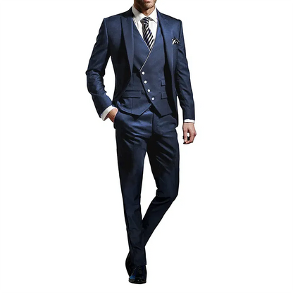 Color: Pink, Size: S, Ships From: CHINA - White Men Wedding Suits Groom Wear Peak Lapel Wedding Groom Tuxedos Business Party Suit 3 Pieces (Jacket+Vest+Pant?Costume Homme