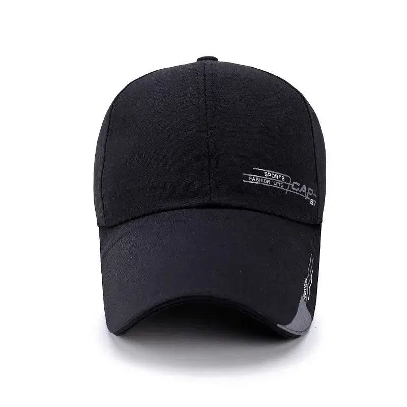 Color: GRAY - Baseball Cap Sun Visor Hat Waterproof Sport Duck Tongue Women Men Quick Dry Outdoor Baseball Cap Adjustable Sun Hat