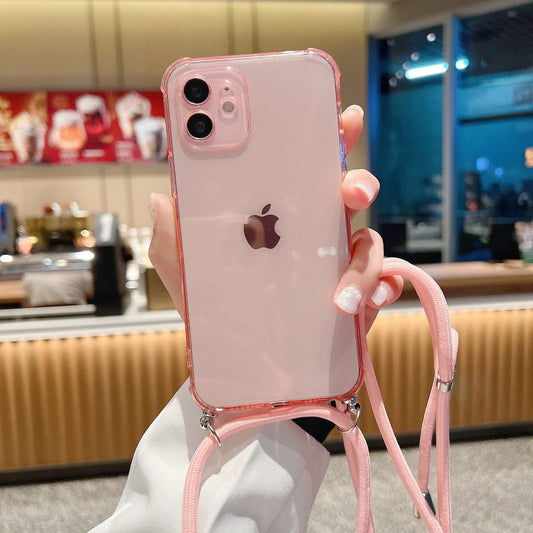 Color: Beige, Bundle: Case & Strap, Ships From: CHINA, Material: Carbon Fiber - Liquid Silicone Phone Case with Cross Collar Strap, Corded Case for iPhone 13, 12 MiNi, 11 Pro, X, XR, XS Max, 6s, 7, 8 Plus, SE