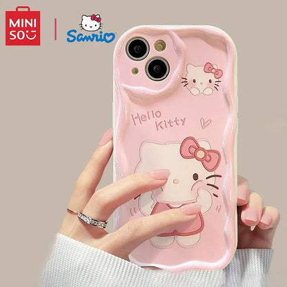 Color: BRIGHT PINK, Material: CANVAS - Miniso Sanrio Collaboration Hello Kitty Phone Case For  Samsung Galaxy S10 S20 S21 S22 S23 S24 FE Plus Ultra Note 20 Phone Case