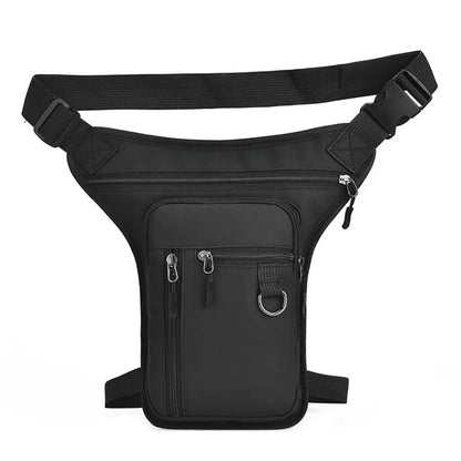 Color: Blue - Men Drop Leg Bag Waist Bag Waterproof Men Fanny Pack Phone Purse Motorcycle Riding Shoulder Cross Body Thigh Hip Belt Waist Bags