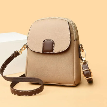 Color: Beige - Mini Square Bags Bag Versatile Crossbody Shoulder Bag Casual Trendy Leather Bag Cellphone Bag for Women Girl