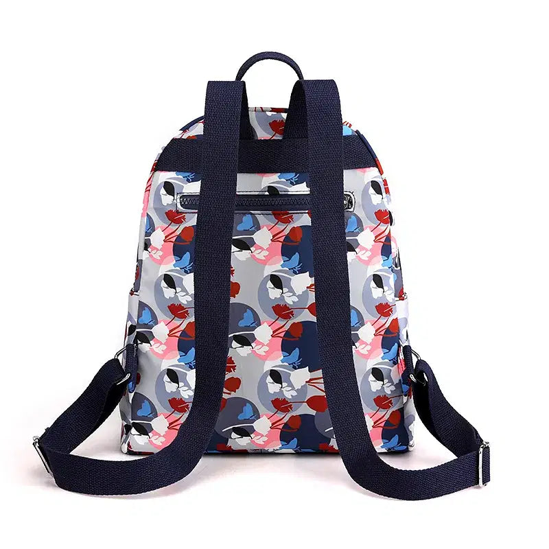 Color: Brown - Printing Backpack for Women Travel High Capacity Waterproof College Backpack Trendy Women Laptop School Bags Cute Girl