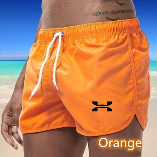 Color: Green, Size: XL - Quick drying shorts men's summer thin casual sour and bitter sports beach pants casual surfing fashionable swimming shorts