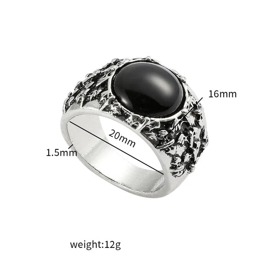 Color: negro, Envío desde: CHINA, Talla: 12" - Anillo de Eddie Munson, serie de televisión, Hellfire Club, accesorios, regalos para hombres, Halloween, anillo de calavera punk vintage, joyería para fanáticos.