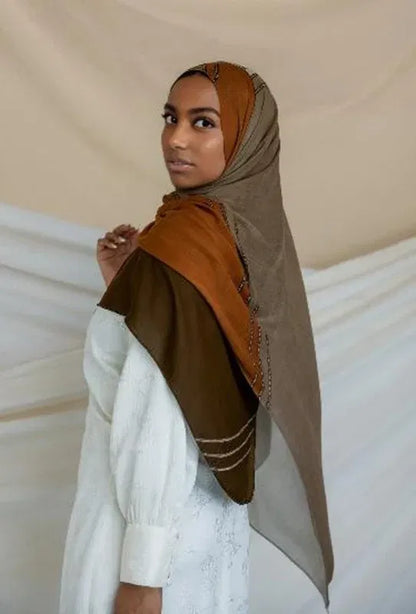 Color: Pink - 1Pcs Ramadan Hijab Leopard Print Women Bohemian Watercolor Soft Muslim Hijabs Floral Breathable Shawl Wrap Scarf Headscarf Warm