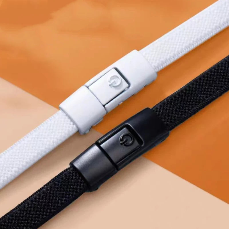 8MM 2023 No Tie Shoe Laces Press Lock Shoelaces Without Ties Elastic