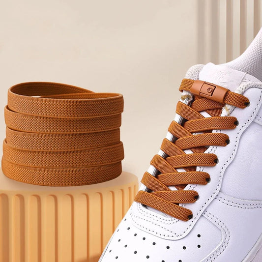 Cordones elásticos para zapatillas de tenis, sin cordones, con cierre de seguridad