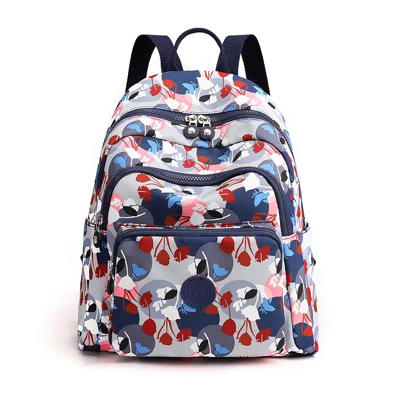 Color: Brown - Printing Backpack for Women Travel High Capacity Waterproof College Backpack Trendy Women Laptop School Bags Cute Girl