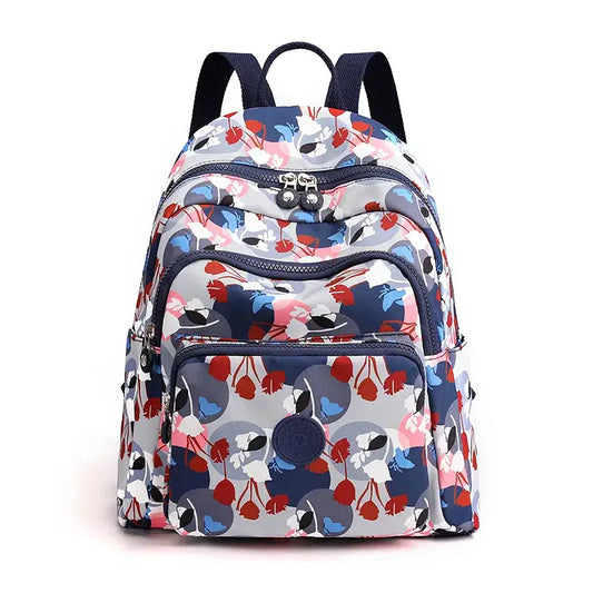 Color: Brown - Printing Backpack for Women Travel High Capacity Waterproof College Backpack Trendy Women Laptop School Bags Cute Girl