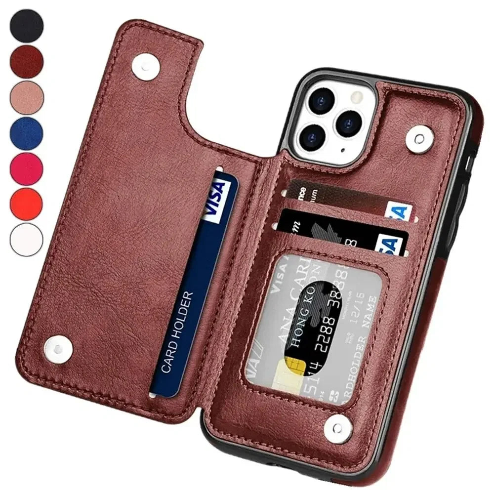 Material: Silicon, Color: WHITE - Leather Wallet Case for iPhone 15 14 13 12 11 Pro Max Mini Wallet Case XR X XS Max 8 7 6S 6 Plus SE 2022 2020 Card Holder Flip