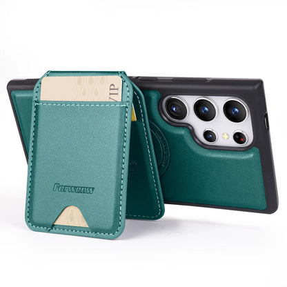 Color: Brown, Compatibility by Model: Galaxy S24+ - Leather Case For Samsung Galaxy A16 A36 A56 A55 A35 A15 A25 S25 S24 Ultra S23 S22 Plus + 2 in 1 Detachable Vertical Wallet Cover