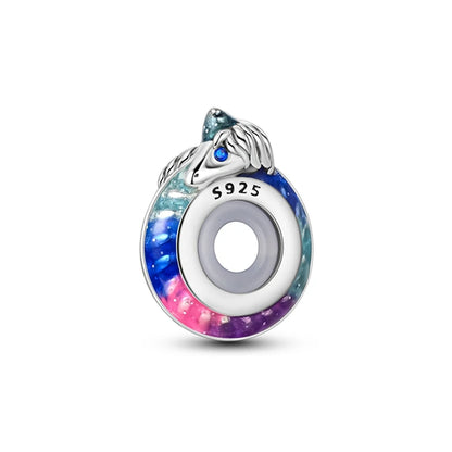 Dijes de cuentas espaciadoras de silicona de plata de ley 925 para joyería 