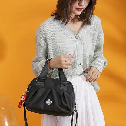 Color: Marrón - Nuevo bolso de mujer, bolso bandolera de nailon impermeable para dama, bolso bandolera informal, bolso multifuncional de alta calidad.