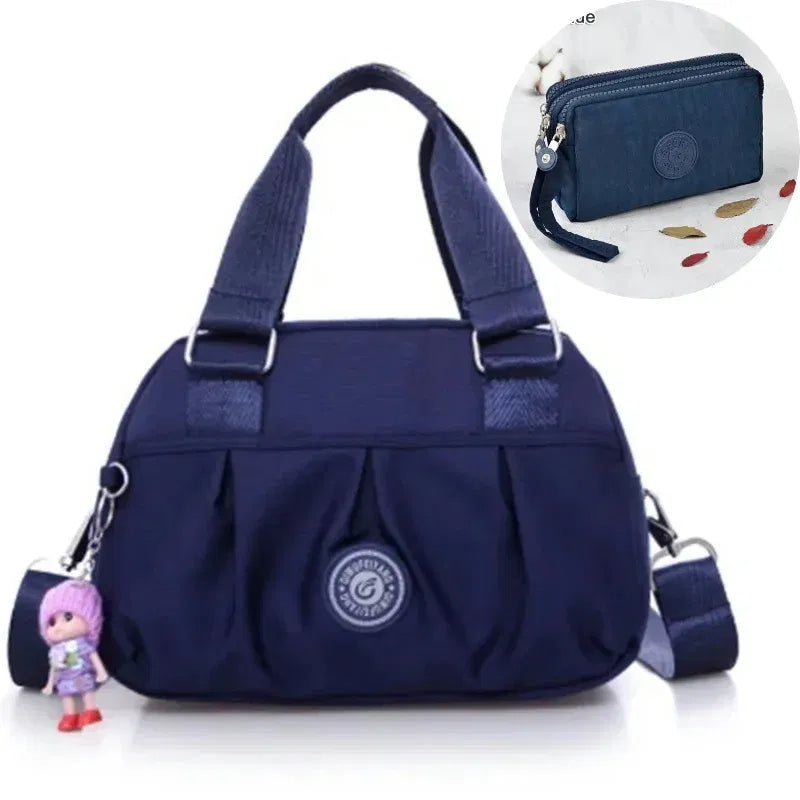 Color: MULTI - Crossbody Bags for Women Simple Canvas Square waterproof Bag Designer Luxury Women's Bag 2024 Fashion Female Handbags for Women