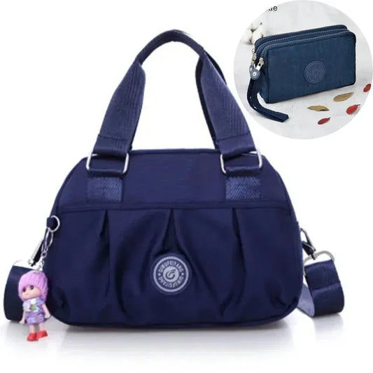 Color: MULTI - Crossbody Bags for Women Simple Canvas Square waterproof Bag Designer Luxury Women's Bag 2024 Fashion Female Handbags for Women