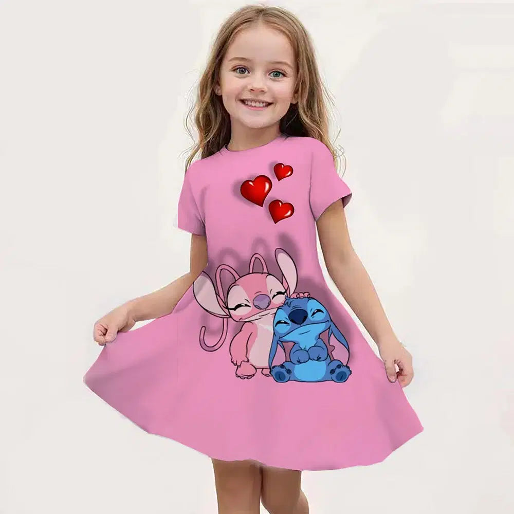 Color: Gold, Ships From: CHINA, Kid Size: 6 - Hot Sale Kids Girl Cosplay Snow Queen Top Disney Lilo & Stitch Princess Dress for 2-14 Years Girls Birthday Party Dresses