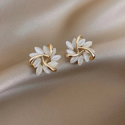 Pendientes de flores con nuevos temperamentos ZAKOL para mujeres y niñas, estilo coreano dulce. 