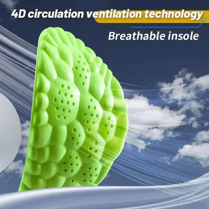 Sports Insole 4D Cloud Style Sweat Absorbing Breathable Thickened